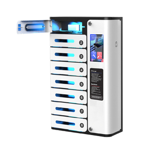 Y2 Power <span class=keywords><strong>MIA</strong></span> Premium, Gabinete de Carga para Celulares con Pantalla Táctil de 8 Puertas, Fácil de Usar, Cargador de Teléfonos Móviles Montado en la Pared, Ideal para Cafeterías - Product Image 1