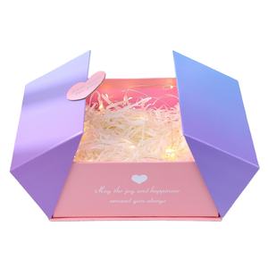 Boîte à cosmétiques de luxe haut de gamme pour filles, coffret cadeau pour la saint-valentin, boîte en <span class=keywords><strong>carton</strong></span> créative, design à double porte - Product Image 1