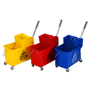 Cubo con <span class=keywords><strong>Escurridor</strong></span> para Mopa, Modelo B-036, 15L, Redondo, con Sistema <span class=keywords><strong>de</strong></span> Escurrido por Compresión - Product Image 4