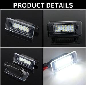 Luz LED Blanca para Matrícula, Lámpara LED para Nissan-Serena C27 Altima-Suzuki Landy-<span class=keywords><strong>Dacia</strong></span> <span class=keywords><strong>Duster</strong></span> 2018 2019 2020 <span class=keywords><strong>2021</strong></span> - Product Image 3