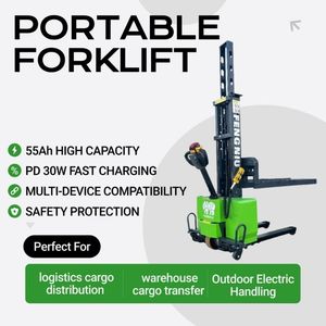 Transpaleta Eléctrica Portátil de Calidad con Capacidad de Carga de 1200 kg y Altura de Elevación de 1100 mm, con Fácil Operación - Product Image 1