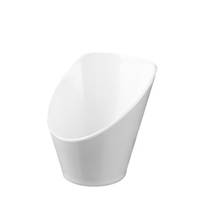 White hot pot restaurant tableware, <b>melamine</b> side dishes, vegetable buckets, slanted condiment bowls, creative commercial - Product Image 2