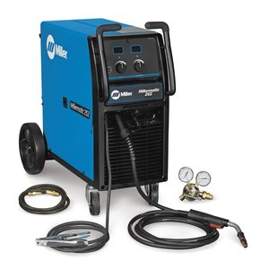 Soudeuse MIG électrique Miller Millermatic 252 230V sur roues 4,5 kVA fabriquée aux États-Unis - Product Image 1