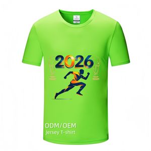 Maillot de football personnalisable pour la Coupe du Monde 2026, maillot de football pour hommes, tous les logos, 100% polyester, séchage rapide, uniforme - Product Image 1
