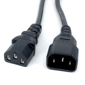 Universal <strong>Power</strong> Cord IEC C13 to C14 <strong>Power</strong> Cord 1.5m 1.8m 18AWG C13 C14 <strong>Power</strong> Extension <strong>Cable</strong> <strong>for</strong> PC Computer Monitor PDU <strong>LG</strong> <strong>TV</strong> - Product Image 4
