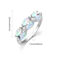 Bague torsadée en opale Ellipse |   Bague incrustée de pierres précieuses irisées |   Bijoux de mode inspirés de la nature pour femmes, tendance actuelle