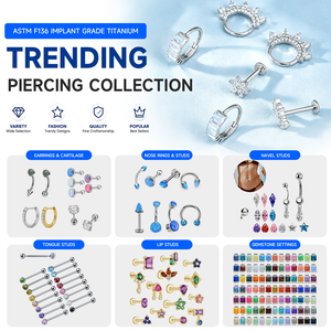 Clicker Ear Hoop ASTM F136 Titanium Daily Wear Piercing Jewelry 18K Gold Plated Hypoallergenic Small Chunky Huggie Hoop <strong>Earrings</strong> - Product Image 6