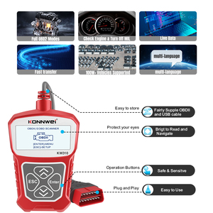 KONNWEI KW310 KW309 Auto <span class=keywords><strong>OBD</strong></span> 2 считыватель кодов комплексный Автомобильный сканер OBD2 с полной функцией анализатора двигателя ABS заводская цена - Product Image 4