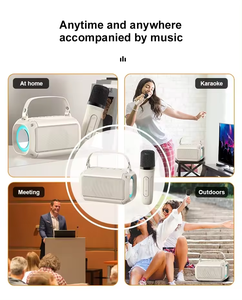 <span class=keywords><strong>2025</strong></span> <span class=keywords><strong>New</strong></span> arrivals T33 xách tay RGB LED không dây karaoke Loa với âm thanh stereo ca hát Microphone và âm thanh người chơi hộp - Product Image 6