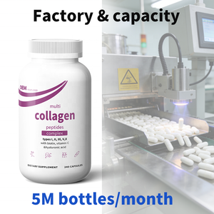 Cápsulas de Colágeno Múltiple OEM al por Mayor Tipo I, II, III, V, X - Fórmula y Empaque Personalizados de Animales Alimentados con Pasto, Sin OMG - Product Image 4