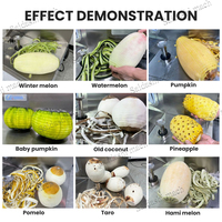 Industriële automatische pneumatische hoogproductieve fruit- en groenteschilmachine voor wintermeloen, pompoen, watermeloen, kokosnoot en taro
