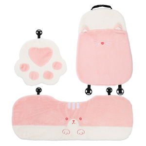 Ensemble de coussins de siège de voiture en forme de patte de chat, extra doux, chaleur hivernale pour femmes - Product Image 5
