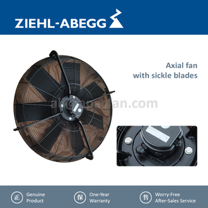 Ventilateur en alliage d'aluminium résistant à la corrosion à haute température ZIEHL-ABEGG FC091-SDS.7Q.V7 107146 Électrique 50Hz Refroidissement automatique du condenseur - Product Image 3