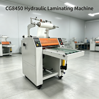 Laminateur hydraulique CG8450, machine de laminage de films de pré-couchage avec superposition et découpe automatiques pour brochures, autocollants et pages couleur