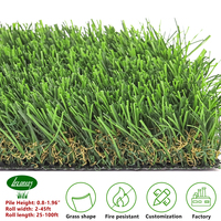 Gazon synthétique 30mm-35mm-40mm-45mm pour la décoration de jardin et aménagement paysager, pelouse artificielle synthétique