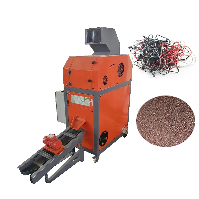 80 kg/h automatico miracolo piccoli rottami metallici trituratori filo di rame granulatore macchina Mini rifiuti cavo separatore frantoio riciclaggio