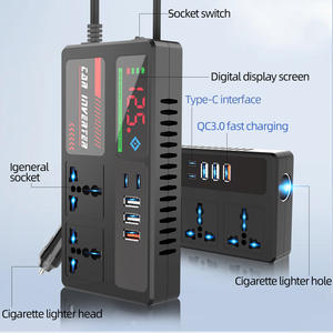 Inversor <span class=keywords><strong>de</strong></span> corriente <span class=keywords><strong>para</strong></span> automóvil <span class=keywords><strong>de</strong></span> 12V <span class=keywords><strong>24V</strong></span> <span class=keywords><strong>a</strong></span> <span class=keywords><strong>220V</strong></span>-Camión y uso doméstico, <span class=keywords><strong>convertidor</strong></span> elevador <span class=keywords><strong>de</strong></span> vehículo con enchufe <span class=keywords><strong>de</strong></span> CA - Product Image 2