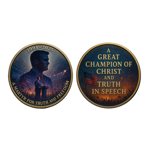 Moneda de Metal Personalizada, Regalos de Recuerdo, Moneda Conmemorativa MARTÍR por <span class=keywords><strong>la</strong></span> <span class=keywords><strong>VERDAD</strong></span> y <span class=keywords><strong>la</strong></span> LIBERTAD, Moneda Bañada en Oro Coleccionable - Product Image 1