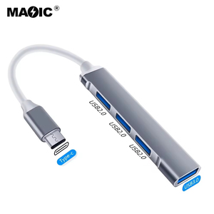 Magelei Giá Khuyến Mãi <span class=keywords><strong>USB</strong></span> C Hub Type C Sang USB3.0 3 * USB2.0 Bộ Chuyển Đổi Đa Cổng Di Động Bộ Chia <span class=keywords><strong>USB</strong></span> C Cho MacBook Pro/Air - Product Image 4