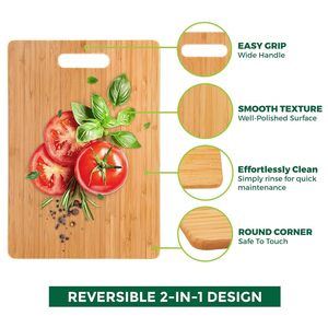 Juego <span class=keywords><strong>de</strong></span> 3 Tablas <span class=keywords><strong>de</strong></span> Cortar <span class=keywords><strong>de</strong></span> Bambú para Cocina, Tablas <span class=keywords><strong>de</strong></span> Cortar <span class=keywords><strong>de</strong></span> Madera <span class=keywords><strong>de</strong></span> Color Natural Sólido para Carne, Frutas y Verduras, Bloques <span class=keywords><strong>de</strong></span> Cortar <span class=keywords><strong>de</strong></span> Madera - Product Image 2