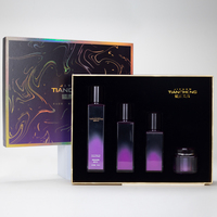 Caja de Regalo de Perfume de Lujo con Logotipo Personalizado, Caja Rígida Cosmética Reciclada con Impresión UV y Estampado Dorado, Laminación Mate