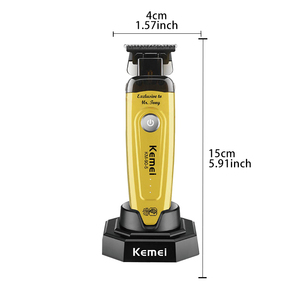 Cortadora de Pelo Inalámbrica Kemei Km-90-5 con Batería de Litio de 2000 mAh, 7500 RPM, Recortadora de Pelo Profesional con Base de Carga - Product Image 2