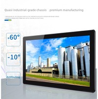 Monitor de Pantalla Táctil Capacitiva Industrial de 15.6/21.5 Pulgadas, Nuevo, ODM/OEM, USB/DVI/VGA/Seriales, IP65, Marco Abierto de Metal, 1920x1080, 3 Años de Garantía