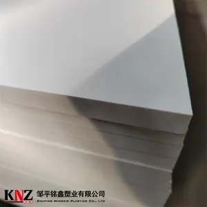 Mingxin בצבע 15mm פלסטיק הדפסת להשתמש יריעות פח תצוגת stand pvc פנל pvc celuka גיליון