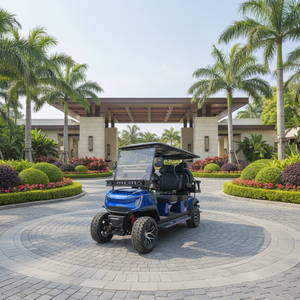 Voiturette <span class=keywords><strong>de</strong></span> golf électrique 4 places pour hôtel-resort et parcours <span class=keywords><strong>de</strong></span> golf avec batterie au lithium et options personnalisées - Product Image 1