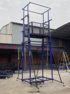 2-20m 현대 강철 전기 리프팅 비계 창고 용 원격 제어 기능이있는 모바일 야외 엘리베이터 중국 디자인 스타일 사용 - Product Image 4