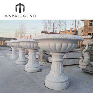 <span class=keywords><strong>Maceta</strong></span> de piedra tallada a mano para decoración de jardín externa - Product Image 2