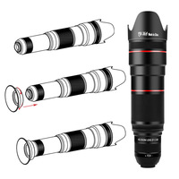 Objectif Téléphoto Haute Puissance 36X pour Observation des Oiseaux, Voyages, Prises de Vue en Extérieur avec Zoom HD, Caméra Mobile, Télescope Monoculaire
