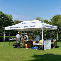 Auvent Pop-Up pliable, impression personnalisée, double toit Commercial, tente 10x20
