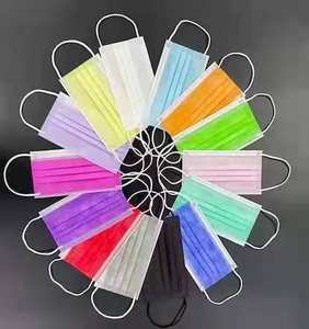 Masker Wajah sekali pakai warna-warni 3 lapis non-kain masker wajah kustom sekali pakai - Product Image 3