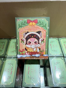 Xác thực giáng sinh vui vẻ bí ẩn Hộp đồ chơi sang trọng giáng sinh trang trí treo thẻ Vinyl mặt với nhân vật hoạt hình đông lạnh D1 - Product Image 4