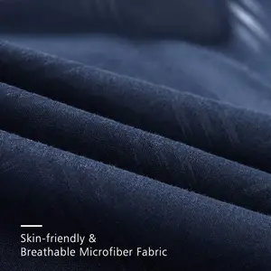 लक्जरी ठोस रंग रजाई बना हुआ शम्स के साथ कशीदाकारी पैटर्न 10 टुकड़ा Microfiber बिस्तर दिलासा देनेवाला सेट