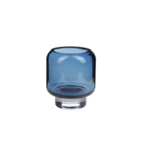 Jarrón de Vidrio Hecho a Mano Ecológico Moderno Danprey, Transparente, con Diseño de Pez, para Decoración de Mesa de Alta Gama, Sala de Estar, Alto Valor Estético
