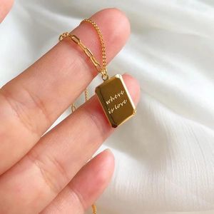 Collar con Colgante de Oro Amarillo Puro de 24K en Forma de Chocolate de Doble Cara, Diseño Personalizado, Joyería Fina 999 para Mujeres y Hombres - Product Image 2