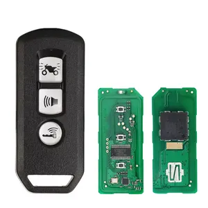 Llave de motocicleta inteligente universal de 3 botones FSK434MHz 47 Chip para modelos Honda 2019-2021 con logotipo VVDI producto SHOW K77