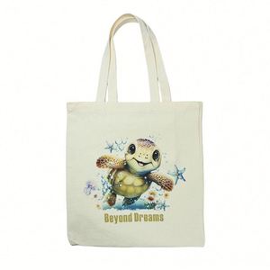 Sac fourre-tout en toile de coton pour femme, sac à bandoulière décontracté et tendance, sacs à main de créateur grande capacité, vente en gros - Product Image 2