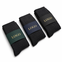 Manchon de chaussette vert foncé avec logo personnalisé en feuille d'or pour chaussettes haut de gamme, vente en gros OEM