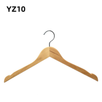 Maßgefertigter Yangzhou Holzkleiderbügel in Naturholzfarbe, einreihig, für Kleidung, lackiert, für Kleiderschrank und Badezimmer, MOQ, hergestellt in Vietnam