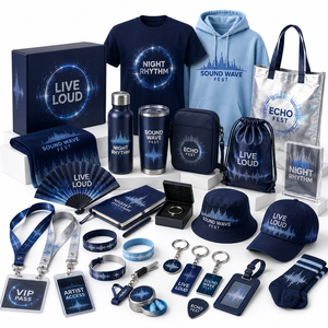Custom Sponsor Hospitality Festival Gift Set With Apparel Drinkware Lanyard Badge For VIP Guests And Event Partners - Product Image 1
