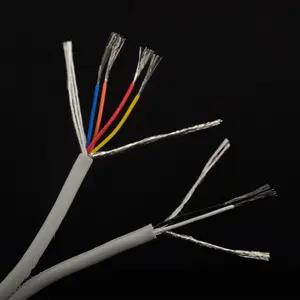 جاكيت TPU بدرع حلزوني 30 AWG مزدوج مسطح 2C + 4C