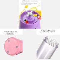 Nieuwe Hot Sale Elektrische USB Huishoudelijke Sapblender Plastic Maker Draadloze Oplaadbare Draagbare Fruitblender