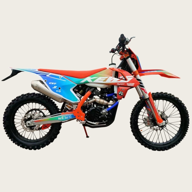 Powerful  2 Stroke Oil Motorcycle 95km/h Max Speed Enduro Gas Bike KEWS K16 NB300 for Adult