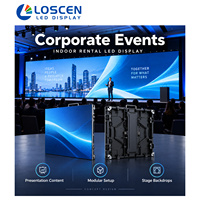 Écran LED d'intérieur P2.976 500x500mm avec câble à connexion rapide pour la location de scènes et d'équipements audiovisuels