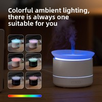 Diffuseur d'arômes ultrasonique, humidificateur d'huiles essentielles, brûleur d'encens électrique, machine à brouillard avec lumière LED colorée de nuit