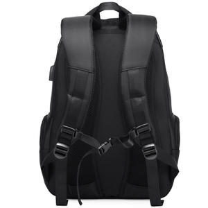 Large Capacity Men's Daily Life <b>Backpack</b> Usb Breathable Wearable Business <b>Computer</b> Bag Softback Letter Polyester Travel Laptop - Product Image 2