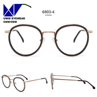 Monture optique complète en métal et acétate, taille 68-22-138, personnalisable OEM, anti-lumière bleue, pour adultes unisexes, fabricant professionnel
